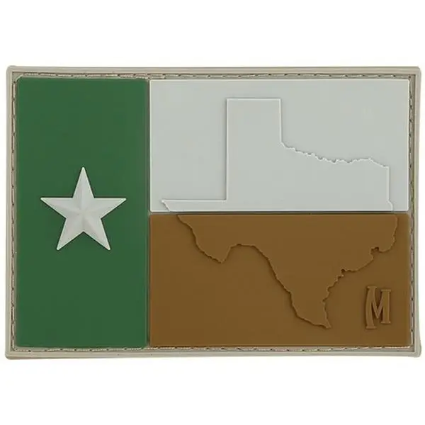 Maxpedition Arid Texas Flag Morale Patch, Hook Back, Loop Field Lined Sheet, Original Artwork for Personalizing Sewing & Embroidery Projects
