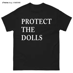100% Cotton Graphic Tees Protect The Dolls T-Shirt Shirt, Human Rights top Solidarity Equality Statement