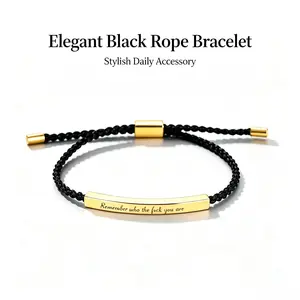 Don't Let Difficult Days Win Bracelet - Inspirational Woven Rope Jewelry, Kindness & Self Reminder Bracelet, Ideal Gift for Friends & Family