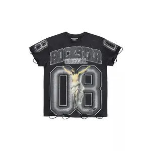 Tariqa Black/White Oversized T-Shirt