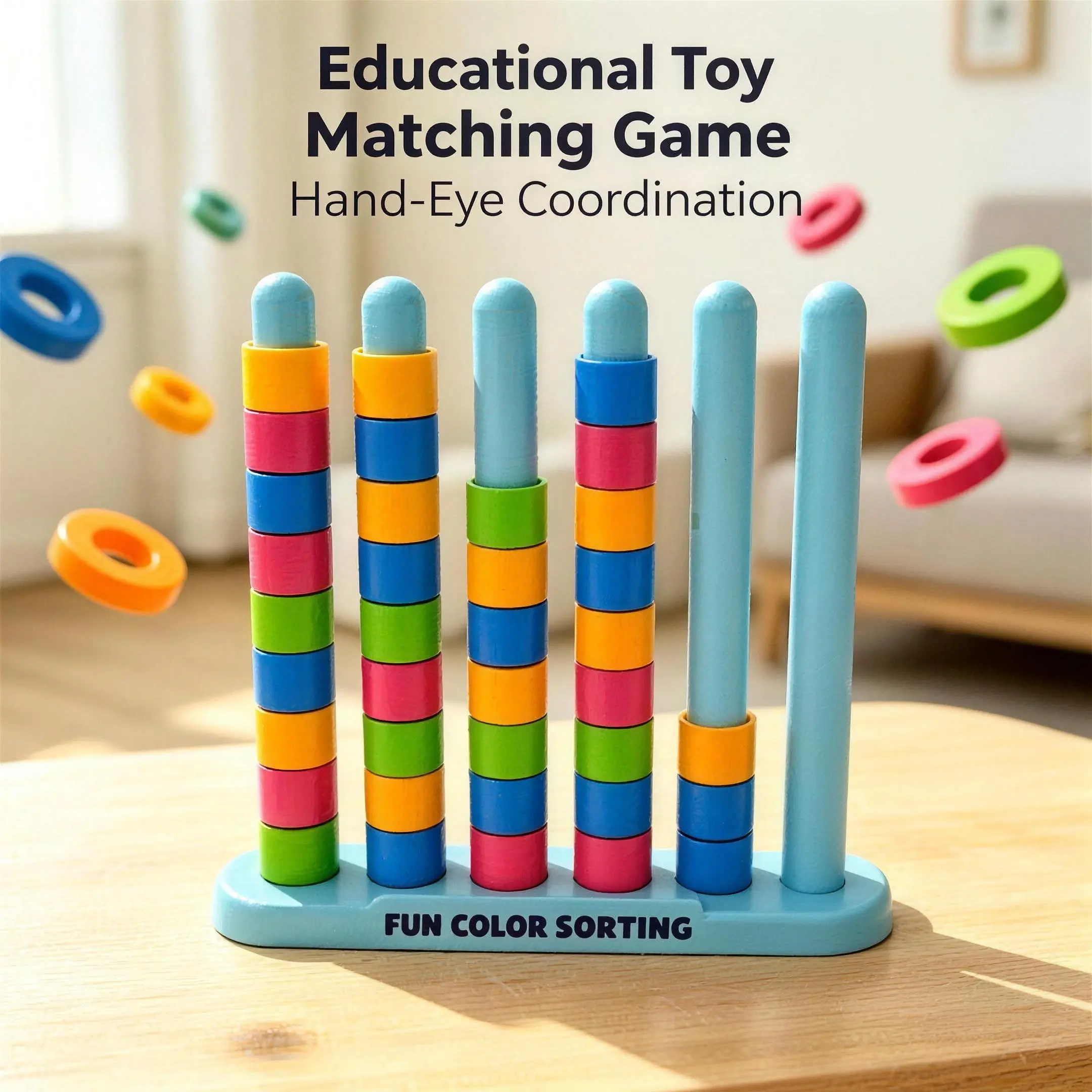 Large-Size ABS Plastic Bead Matching Game Set, Unisex Parent-Child Early Education & Concentration Training Toy, Ideal for Family Gatherings, Birthday Gifts