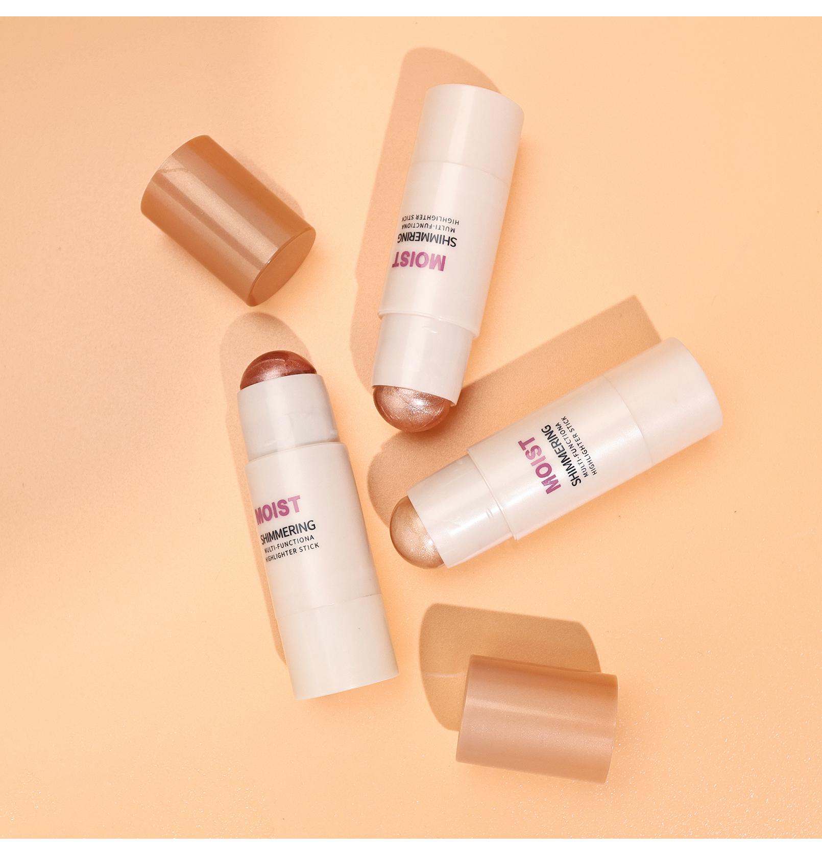 Multipurpose Highlighter Stick, Glassy Sheen Face & Body Glow, Translucent Reflective Pearls, Dewy Skin Illuminator for Everyday Wear, Buildable Shimmer for Cheeks, Eyes, and Shoulders