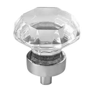Gemstone - 1.5" Chrome Finish Cabinet Knob