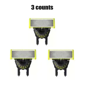 Replacement Blade Set for Electric Shaver, 3 Counts Beard Trimmer Replacement Heads, Beard Shaver Accessories, Perfect Gift for Men, Tools