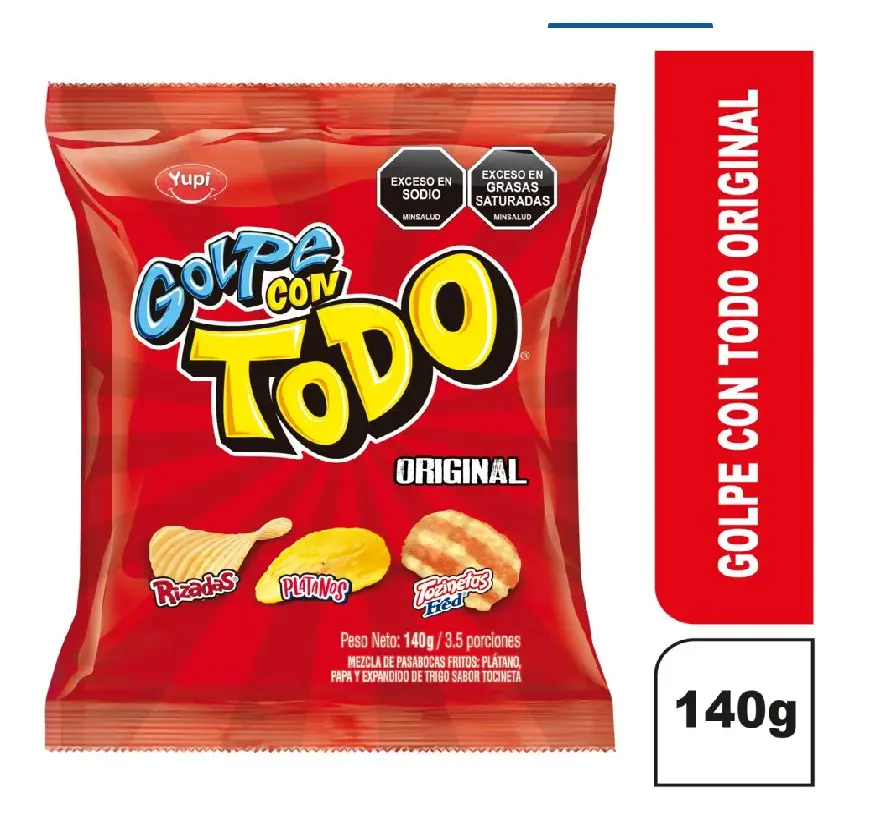 Pasabocas GOLPE con todo familiar 140g