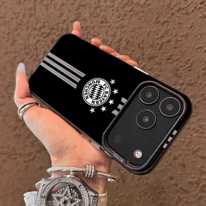 FC B-Bayern-ES M-Munich-ES Phone Case for iPhone Air 17 Pro Max 16 e 15 14 13 12 11 XR XS mini Pro Max Plus Soft Silicone Black Cover