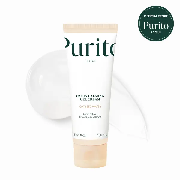 [Purito Official] Oat-in Calming Gel Cream l Oat Seed Water Hydration & Soothing, Lightweight, Non-Sticky FA Safe Moisturizer for Sensitive Skin, Non-Comedogenic, Fragrance-Free l Korean Skincare