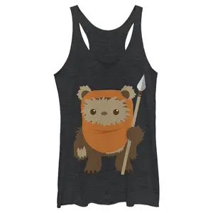 Women's Star Wars Wicket Ewok Cartoon Racerback Tank Top