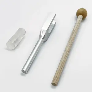 Vox Angeli 4096hz Silver Color Tuning Fork, Crystal-Accented Meditation Tool, Angelic High-Frequency Resonance, Complete Gift Set