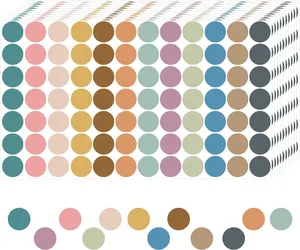 0.75 Inch Round Dot Color Coding Stickers (4200PCS, 25 Sheets) - Home & Classroom Decorative Labels for Fridge, Water Bottle Marking