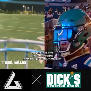 Light Up Football Visor GalaxyVisors Football Gear