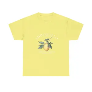 Watercolor Lemon Branch Tee | Minimal Botanical Shirt