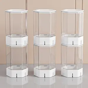 6pcs Transparent Acrylic Display Boxes, UV Protection, Stackable Storage, Anti-Slip Lids, Dust-Proof Waterproof Card Organizer
