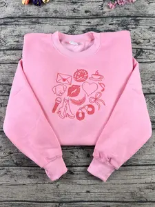 Sabrina's Inspired Embroidered Sweatshirt, Crewneck Fan Apparel Tour Merch Tour Shirt, Gift For Fan