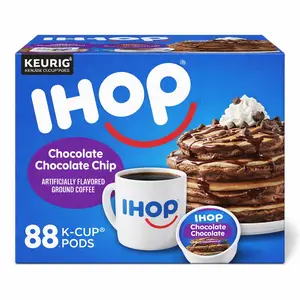 IHOP Chocolate Chocolate Chip Flavored Keurig K-Cup Coffee Pods, 22 ct Box (Pack of 4)