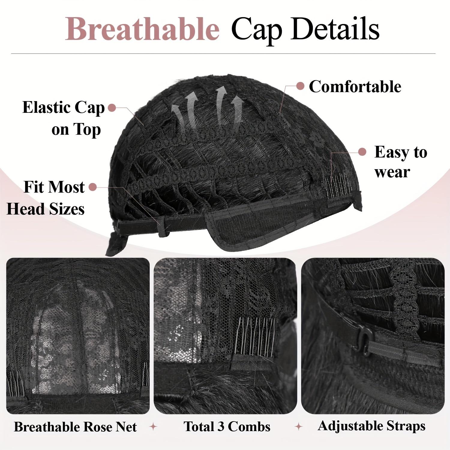 18-Inch Kinky Straight Black Bob Wig with Light Yaki Texture, Featuring a Density And a Middle Part, Perfect for Shoulder-Length Styles. Available in Synthetic Hair with Options in Black, Brown, Or Mixed Colors for Women