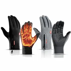 2 Pair Men And Women Winter Gloves Touch Screen Water Resistant Windproof Warm Gloves