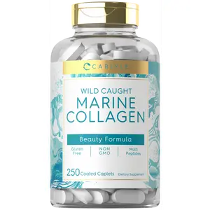Carlyle Marine Collagen Pills | 250 Caplets | Wild Caught Collagen Peptides | Non-GMO, Gluten Free