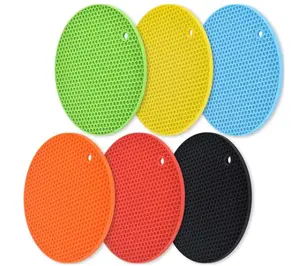 6-Pack Silicone in Assorted Colors, Non-Slip Heat Resistant Pot Holders