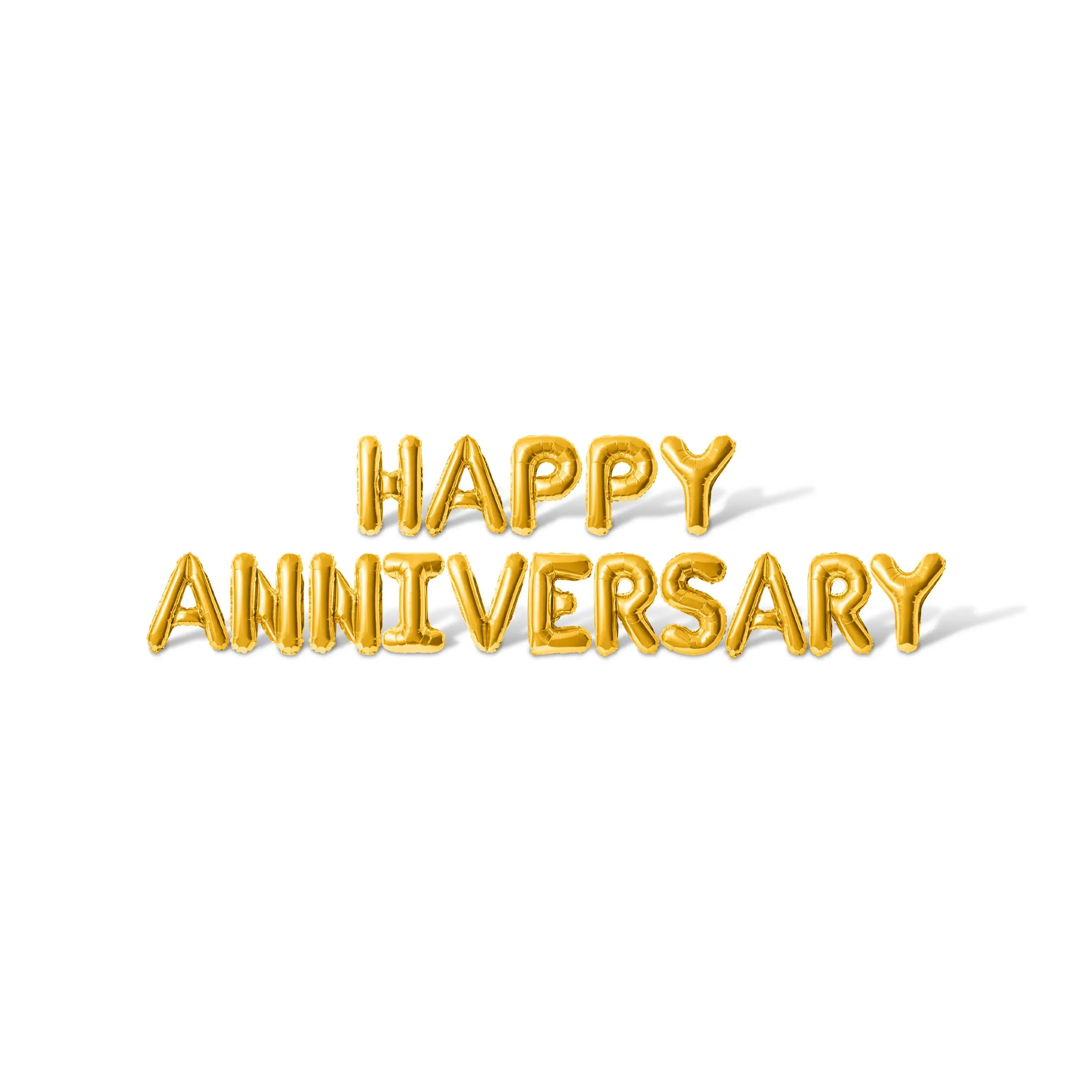 Letter Balloons - HAPPY ANNIVERSARY 16" Inch Alphabet Letters Foil Mylar Balloon Wedding Anniversary Banner