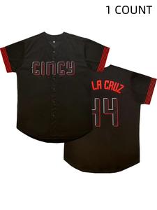 men's letter & number embroidery v neck baseball jersey, loose sporty baseball top, men's sport & outdoor clothing for all seasons