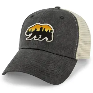 Boston Bear Skyline Patch Relaxed Trucker Hat