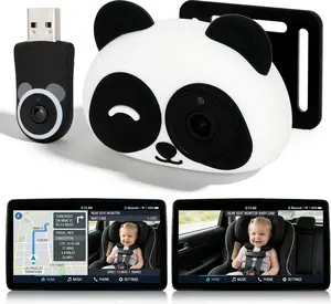 Cabin Care Car Adapter with Baby Car Camera, Wireless CarPlay Display on CarScreen 2026, Plug-and-Play 1080P HD Rear Seat Baby Monitor, Split Screen Navigation, for Parents & Pet Owners