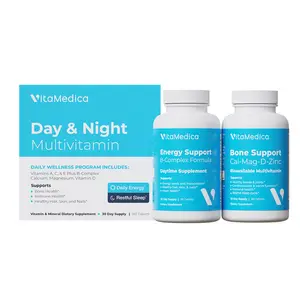 Day & Night Multivitamins - Energy, Bone, and Sleep Support Supplement