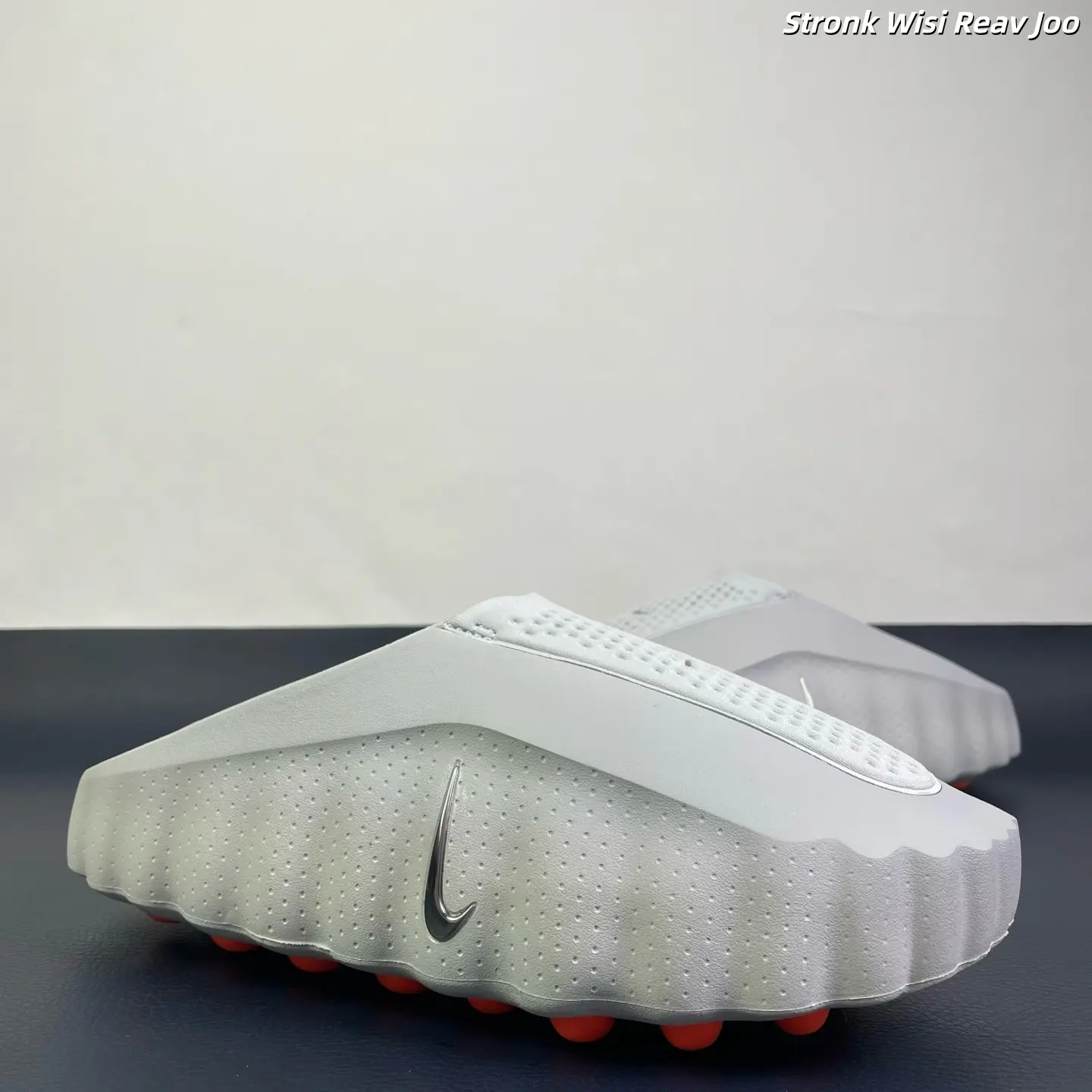 Brand New Sealed Original Box Unisex Off White EVA Slide Sandals Orange Dot Massage Non Slip Quick Dry Breathable Mesh Indoor Bathroom Beach Gym Casual Slip On Trainers
