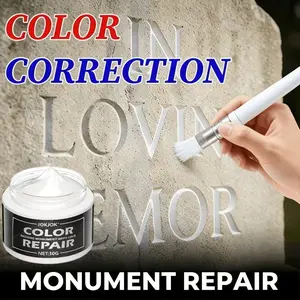 Jokjok Tombstone Restoration Cream, Quick Color Correction for Granite, Pet Memorial Renewal, Easy Application, Cemetery Care