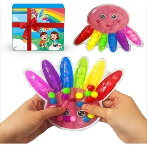 X-ITC58 Color Sorting Toys for Toddlers, Fine Motor Skills Sensory Toys, Montessori Learning Toys for Preschool Learning Activitie, Sensory Activity Toys for Kids 3+ and Adults