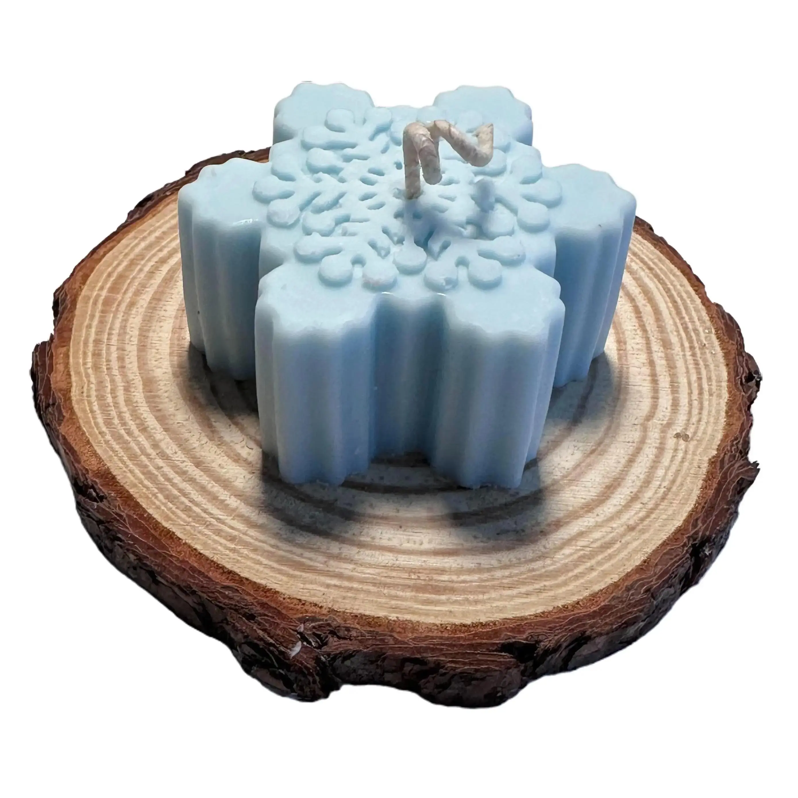 SnowFlake Candle, Christmas Candle, Holiday Candle, Festive Candle, Gift Candle, Room Candle, Bathroom Candle, Luxury Candle Decor Light Aroma Cozy Ornaments Freshener Decoration