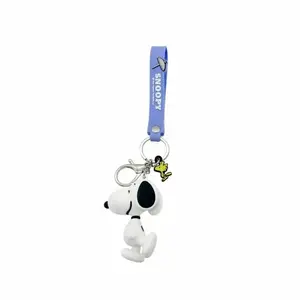 MINISO Peanuts Snoopy Summer Travel Collection 3D Keychain | Iconic Walking Pose Snoopy Bag Charm | 2026 H1 Aesthetic Vacation Accessory | Woodstock Mini Charm | Official CPSC Certified