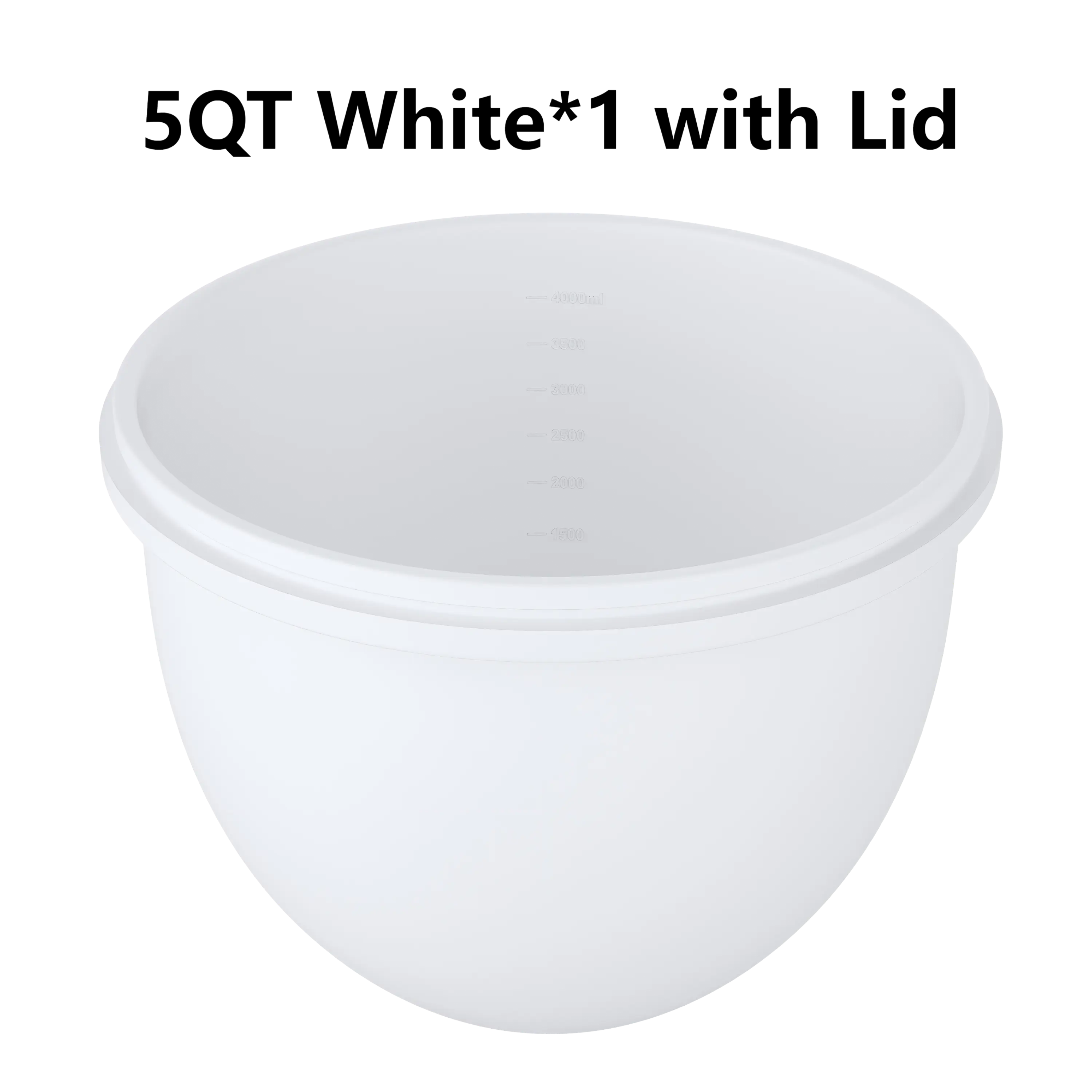 5Qt White*1 with lid