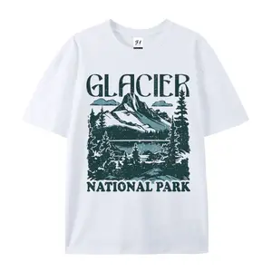 Glacier National Park Comfort Colors T-Shirt Distressed Design Unisex Shirt