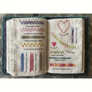 Beginner Embroidery Guide with Ivory Canvas - 10 Step Tutorial & 10 Patterns, Clear Charts, Numbered Threads & Color Guide - Perfect for Cross Stitch, Needle Painting, Tapestry & Floral Designs