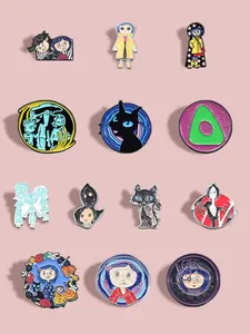 Cartoon Character Design Brooch, Cute Badge for Daily Clothing Decor, Trendy All-match & Exquisite Brooch for Birthday Gift, Random Surprise Set