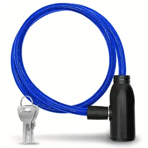 1 piece steel wire lock bicycle lock cable lock electric vehicle lock anti-theft lock bicycle lock, very suitable for bicycles, electric scooters, motorcycles, strollers, etc