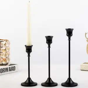 3-Piece Candlesticks Set, Luxurious Decorative Candelabra for Christmas Wedding Restaurant Home Decoration, Perfect Gift Idea