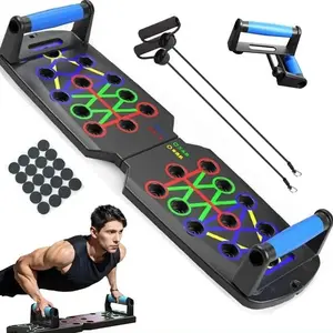 Push up Board, Push-up Board Training Set,30 Holes HomePush-up Training Board, Pull Bar, Chest Muscle AbdominalMuscle Training Equipment for Men & Women, FitnessEnthusiasts, Upper Body Strength, Portable Design, AbWorkout Machine,Unique Gifts for Man