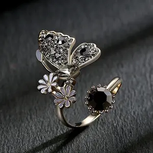 Engagement ring | Fashion accessories | Universal Jewelry Decoration | Women's accessories gifts | Diamond Ring | Diamond Ring | Designer Butterfly Open Rings | Affordable Luxury Jewelry | Sister Gift | Mothers day gift idea | Copy heart copy bracelet