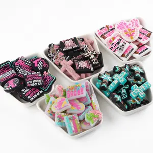 10 New Silicone Beads for DIY Jewelry, Assorted Colors, Bracelet Necklace Keychain Accessories, Choking Hazard Warning