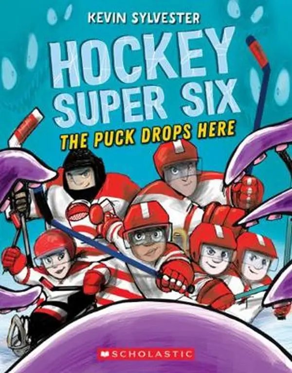 USED Book - The Puck Drops Here (Hockey Super Six) by Kevin Sylvester (Paperback) - english