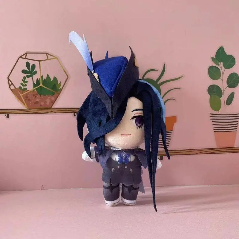 Genshin Impact Clorinde Cosplay Plush Doll Toy 20cm Stuffed Pillow Christmas Gift