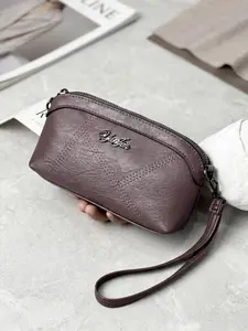 588-1 Handbag for Shopping and Coins, Women's Mid-Age Mom Phone Bag, Street Style, Plain Pattern, 21cm X 5cm X 11cm