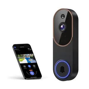 Wireless Smart Video Doorbell Camera with Cloud Storage, Rechargeable Battery, Two-Way Talk, Infrared Night Vision, Real-Time Visitor Motion Notifications, Easy Install Outdoor Home Security Camera