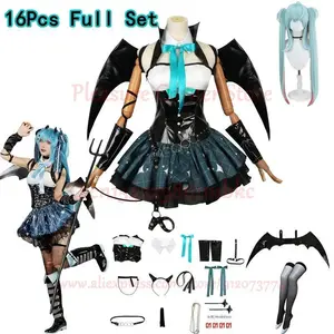 Demon Miku Cosplay Rascal Costume Miku X Rascal Little Devil Halloween Miku Villains Rascal Fanart Rasukaru Outfits Miku Cos # 1