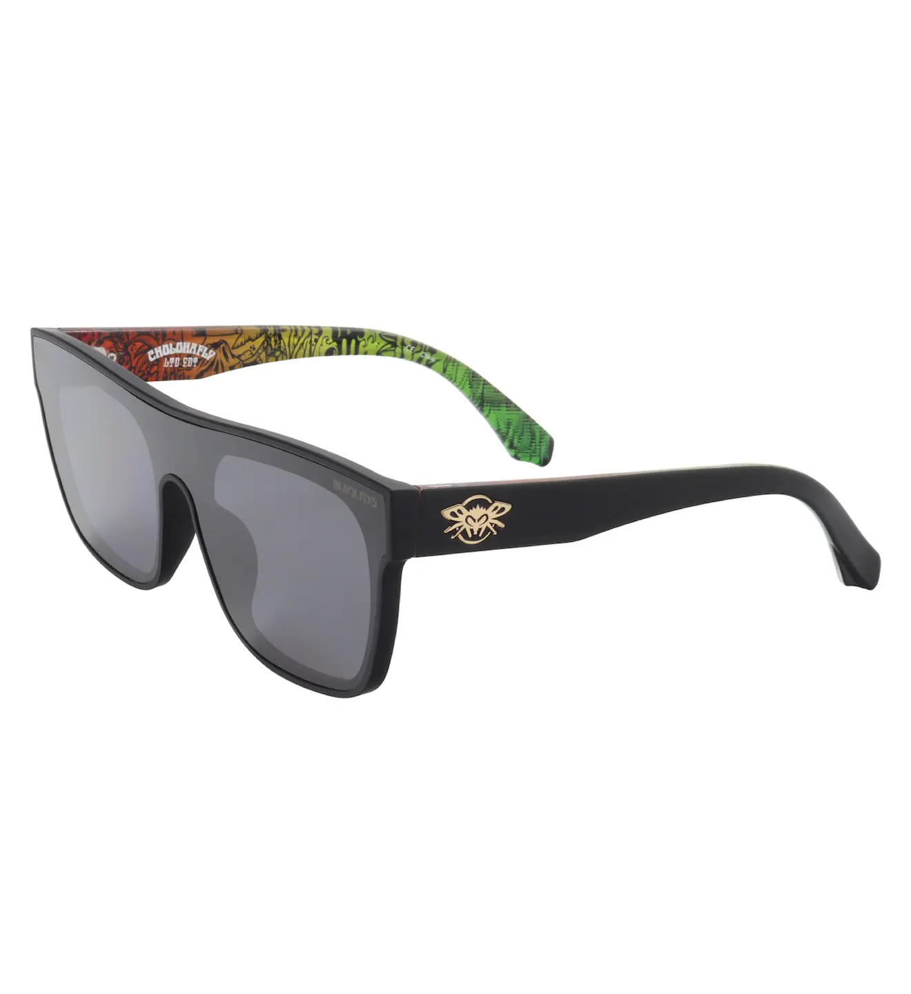 Cholohaflys Sunglasses - Shiny Black/Smoke