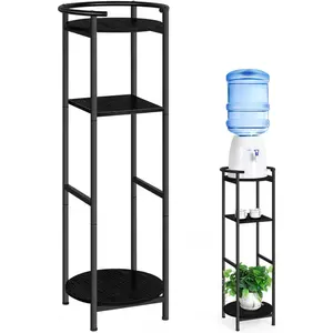 Water Dispenser Floor Stand, 3-Tier Drink Beverage Dispenser Holder with Storage Shelf, Water Dispenser Storage, Water Jug Stand Plant Rack Holder, for 1-5 Gallon Water Bottles, Water Jug, Plants