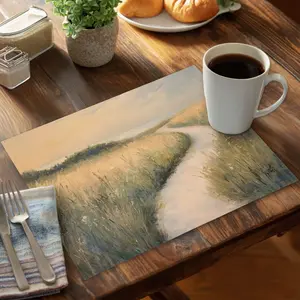 MWW CPPM14188BG3VZ 14 x 18 in. Soft Breeze Gray Polyester Placemat for Elegant Home Decor